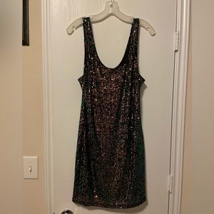 Topshop sequin mini cocktail dress 10